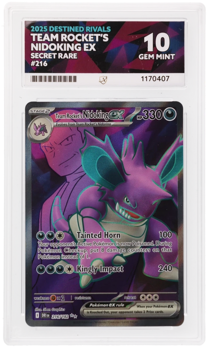 ACE 10 Team Rocket's Nidoking EX 216/182