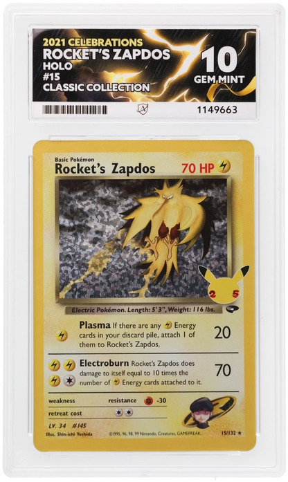 ACE 10 Team Rockets Zapdos 15/132