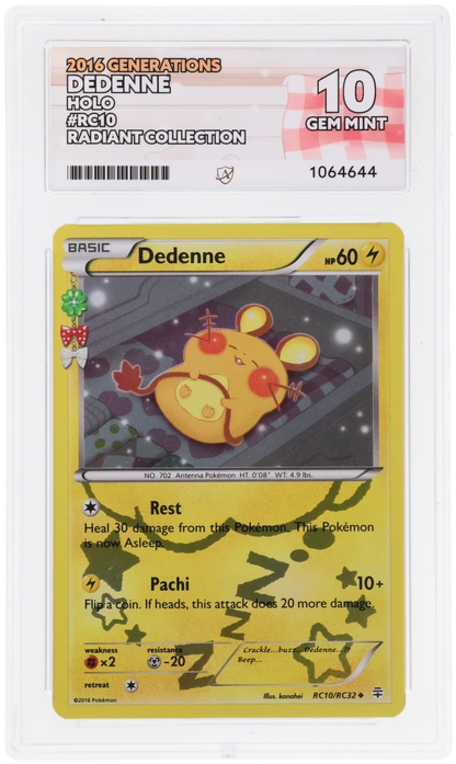 ACE 10 Dedenne Radiant Collection RC10 (Pop 1)