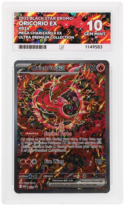ACE 10 Sequential Pair Mega Charizard 023 & Oricorio 024
