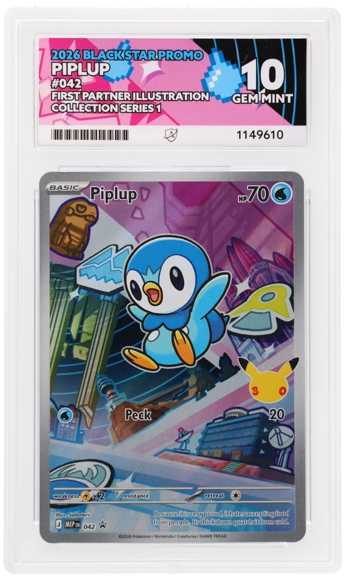 ACE 9 Sequential Turtwig ACE 10 Chimchar Piplup Sinnoh Set
