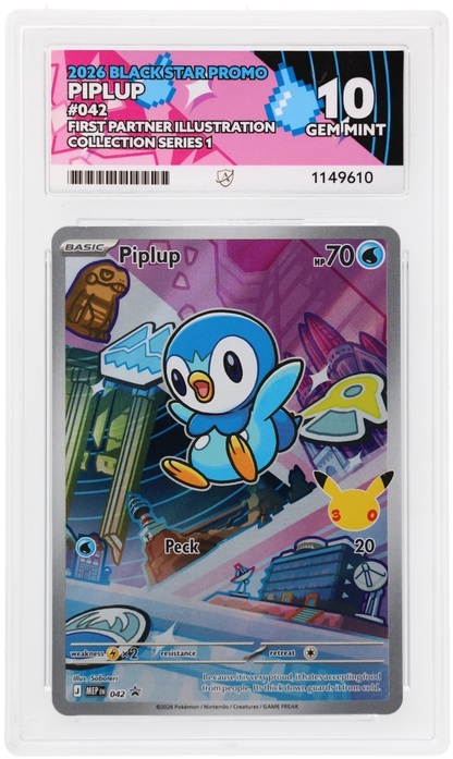ACE 9 Sequential Turtwig ACE 10 Chimchar Piplup Sinnoh Set