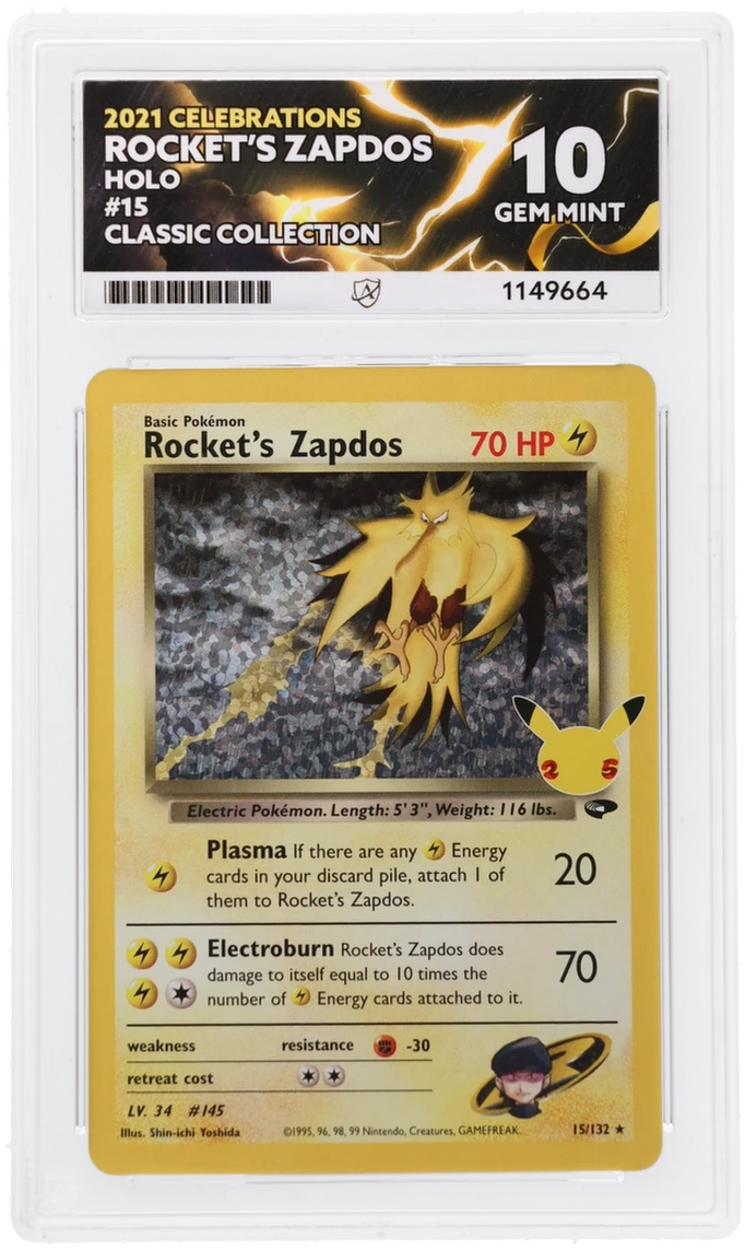 ACE 10 Team Rockets Zapdos 15/132