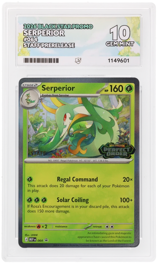 (Staff Perfect Order Sequential Set) ACE 10 Serperior Barbaracle Tyrantrum Doublade 064,065,066,067