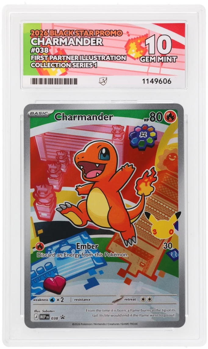ACE 10 Sequential Bulbasaur Squirtle Charmander Kanto Set