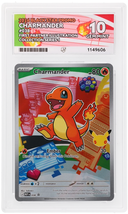 ACE 10 Sequential Bulbasaur Squirtle Charmander Kanto Set