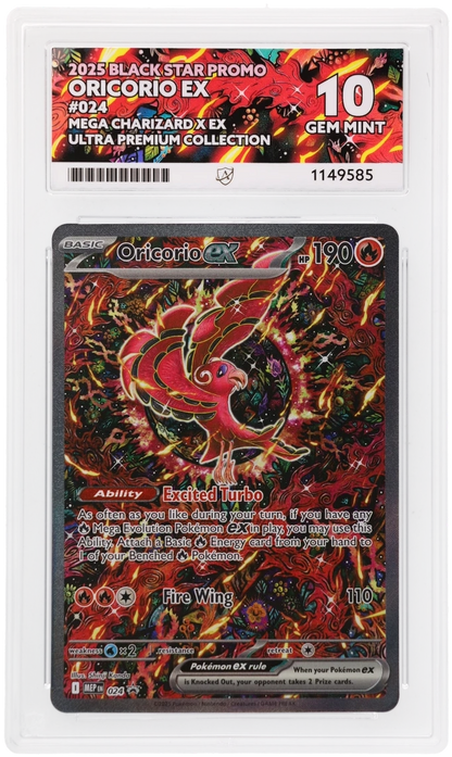 ACE 10 Sequential Pair Mega Charizard 023 & Oricorio 024