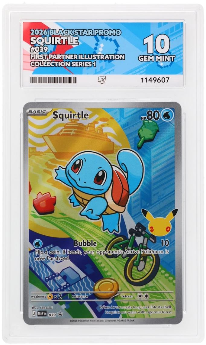 ACE 10 Sequential Bulbasaur Squirtle Charmander Kanto Set