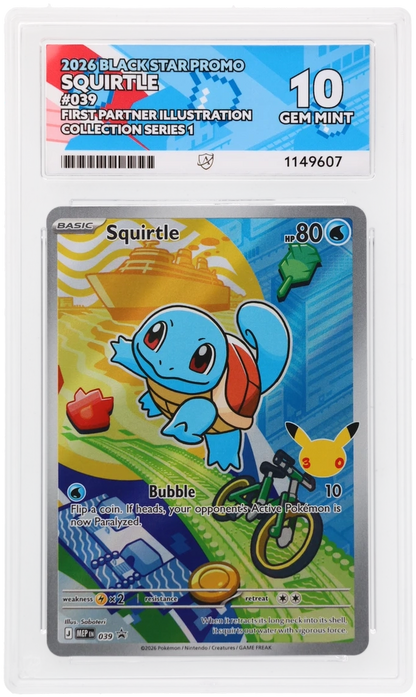 ACE 10 Sequential Bulbasaur Squirtle Charmander Kanto Set
