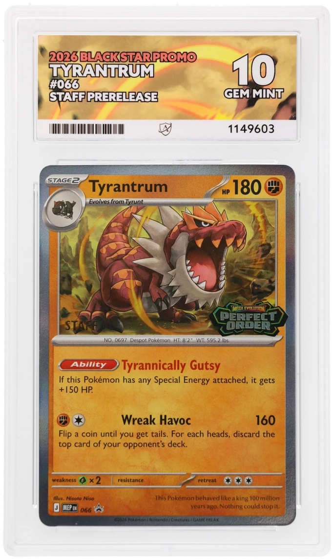 (Staff Perfect Order Sequential Set) ACE 10 Serperior Barbaracle Tyrantrum Doublade 064,065,066,067