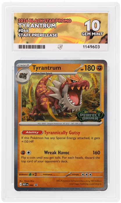 (Staff Perfect Order Sequential Set) ACE 10 Serperior Barbaracle Tyrantrum Doublade 064,065,066,067