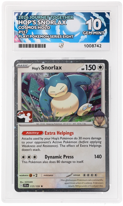 ACE 10 Hop's Snorlax 117/159