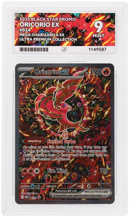 ACE 10 & ACE 9 Sequential Pair Mega Charizard 023 & Oricorio 024