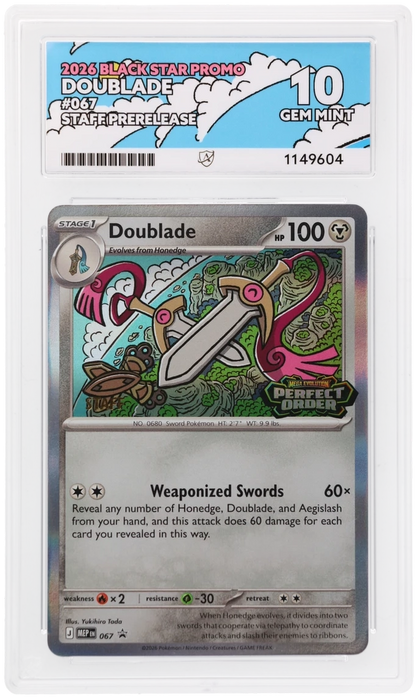 (Staff Perfect Order Sequential Set) ACE 10 Serperior Barbaracle Tyrantrum Doublade 064,065,066,067