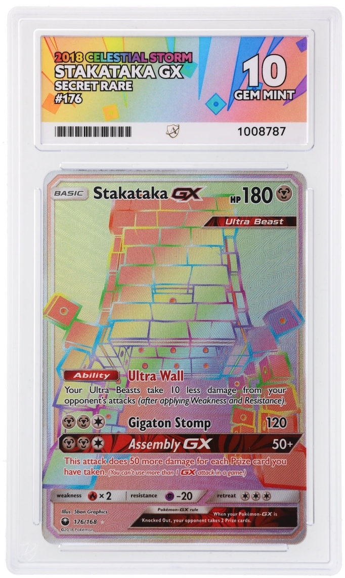 ACE 10 Stakataka GX Secret Rare (Pop 1)