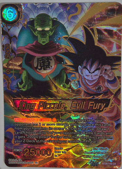 King Piccolo, Evil Fury BT29-143 CR (NM)